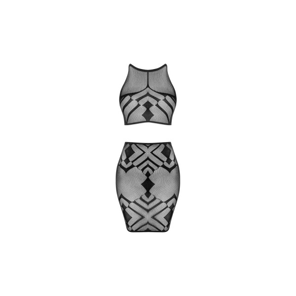 K101 top et jupe - Noire